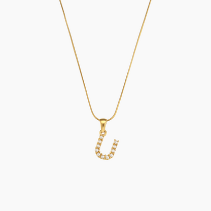Elena Pearl Initial Pendant Necklace