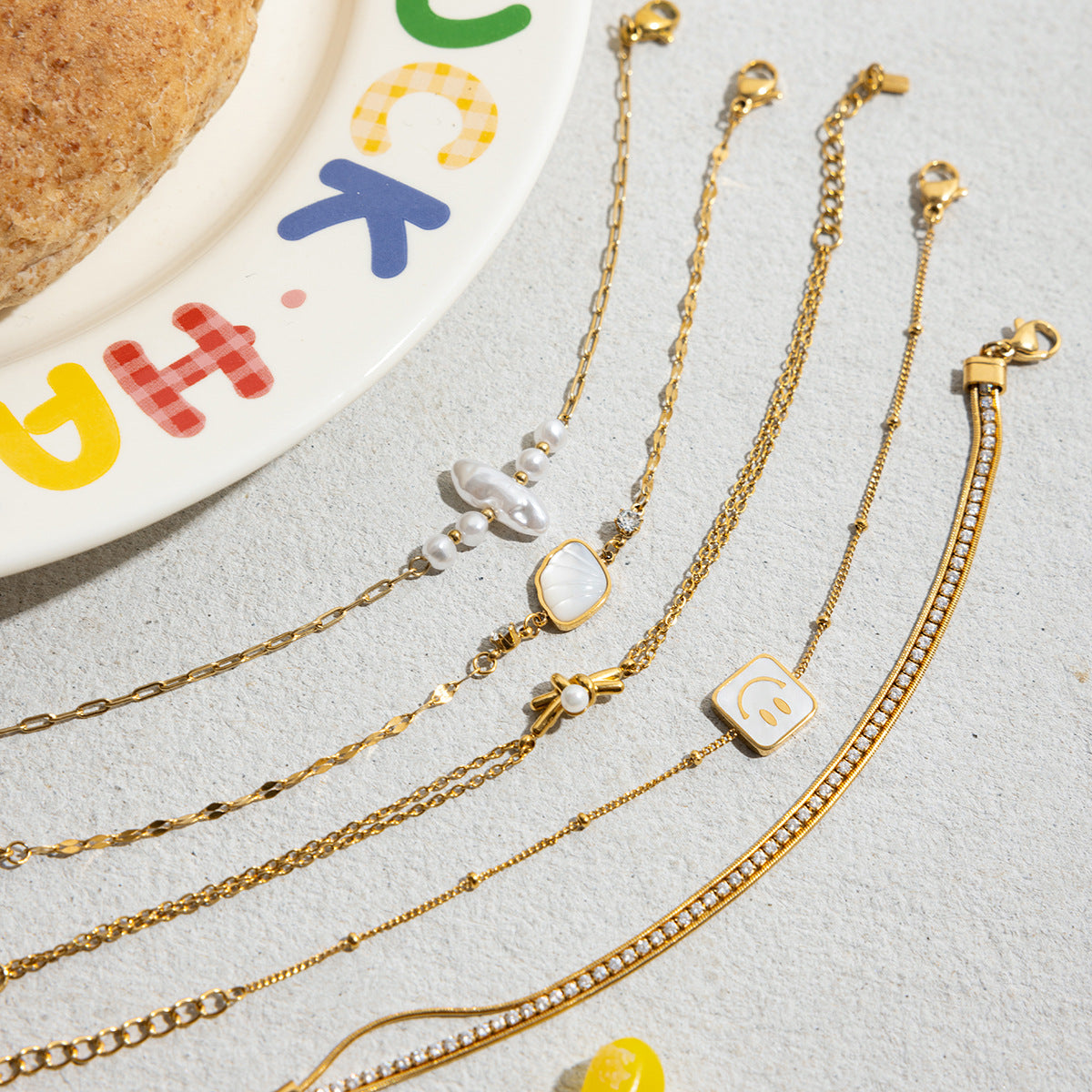 Elena Shell Whisper Chain Bracelet