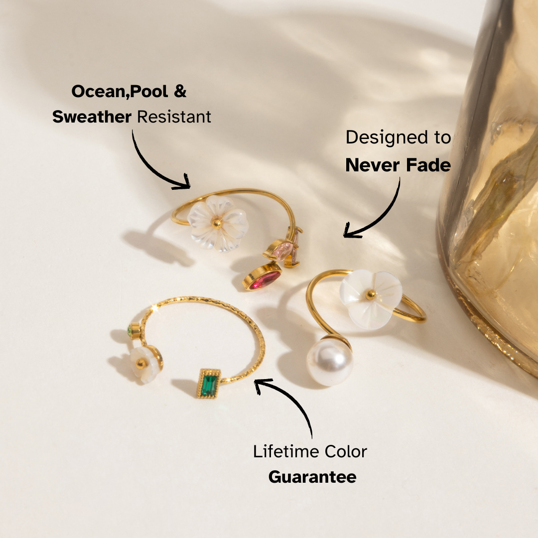 Elena Petal Pearl Bloom Ring