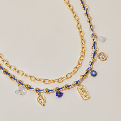 Elena Ocean Amulet Chain Necklace