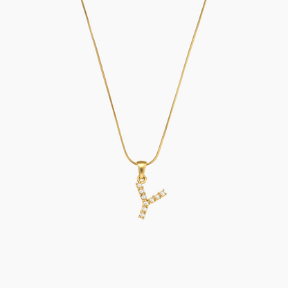 Elena Pearl Initial Pendant Necklace