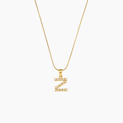 Elena Pearl Initial Pendant Necklace