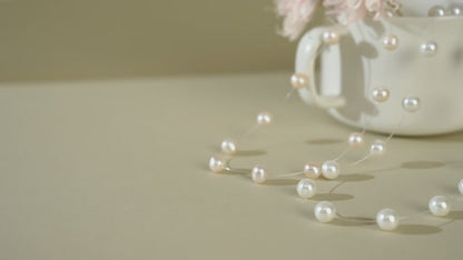 Elena French Style Pearl Choker Necklace