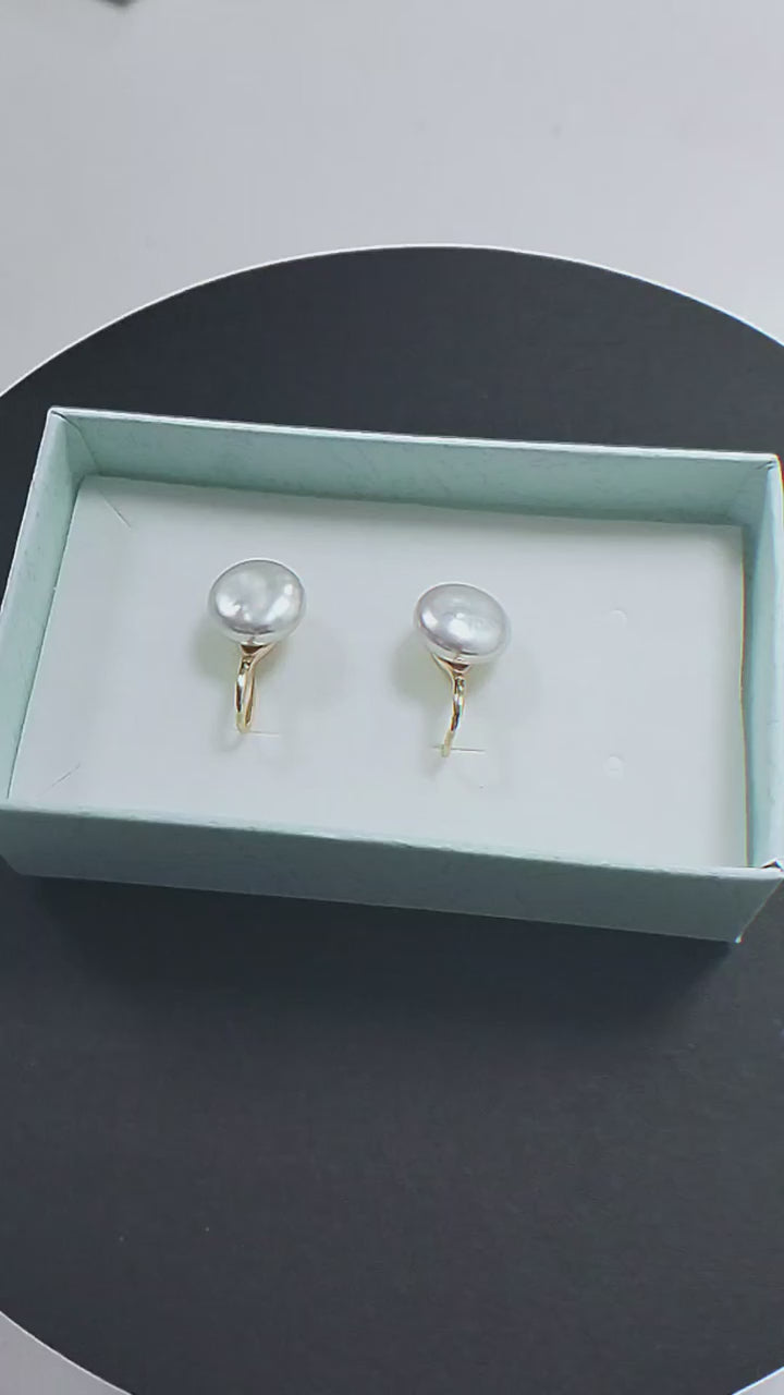 Elena Baroque Pearl Earrings 925 Silver